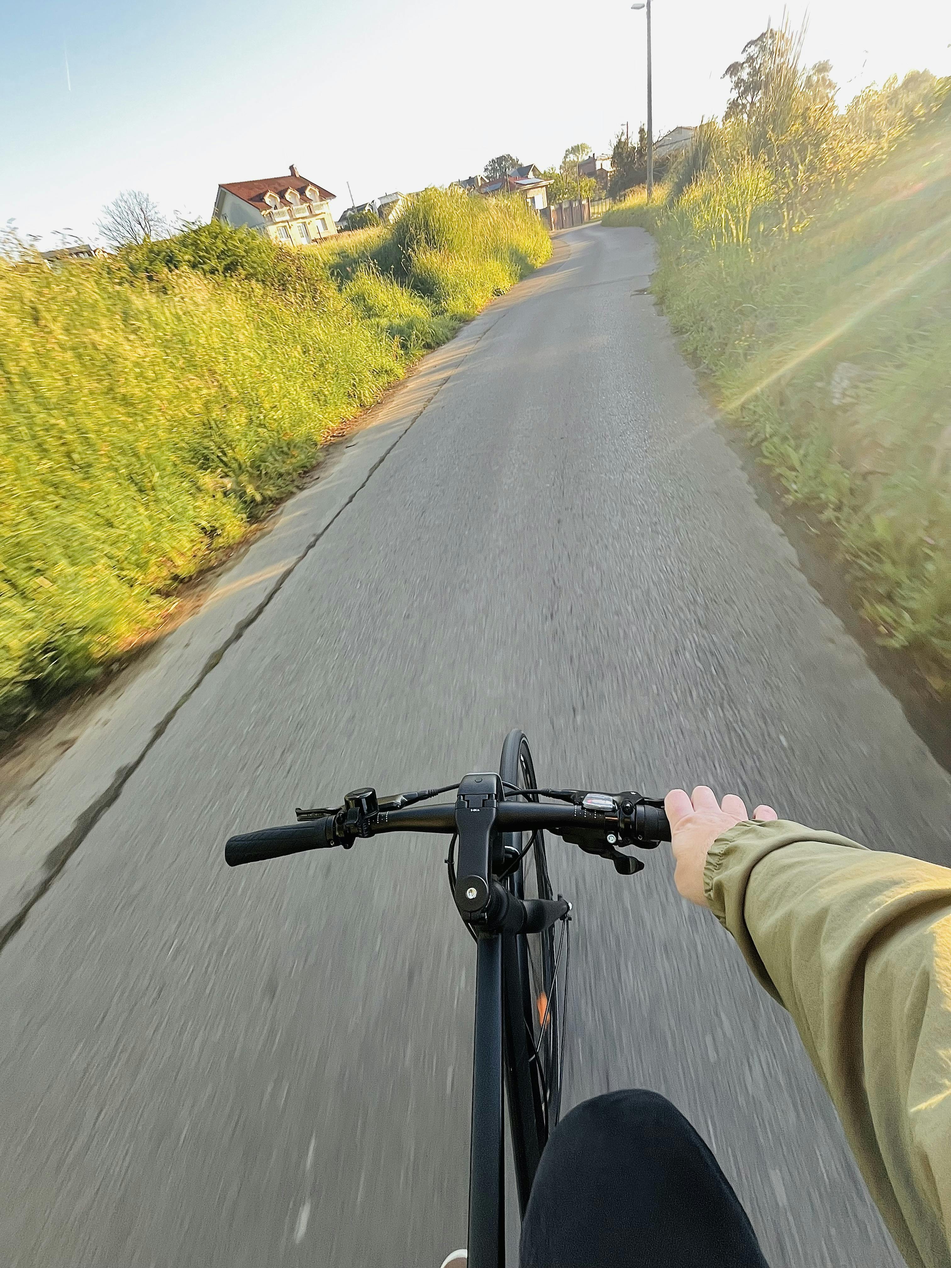 Mi bicicleta camino a la oficina